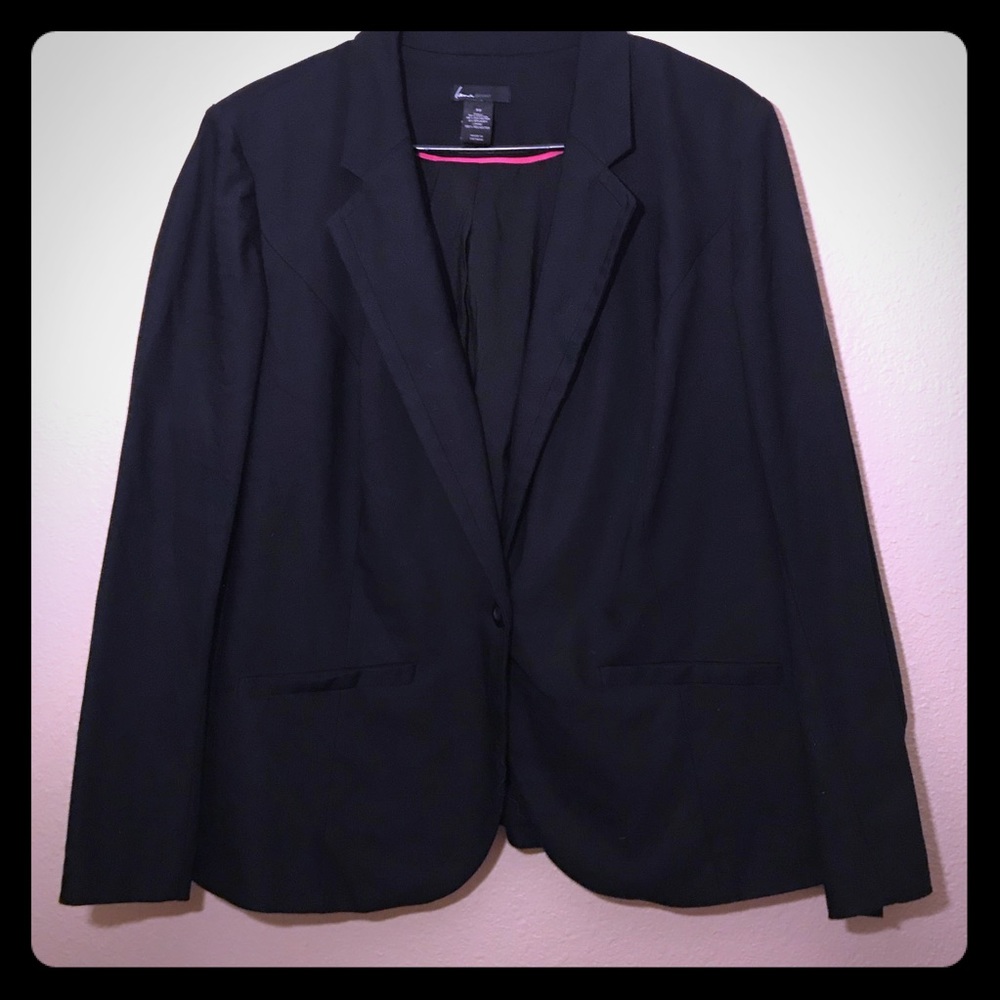 Lane Bryant Black Plus Size Tailored Blazer 22